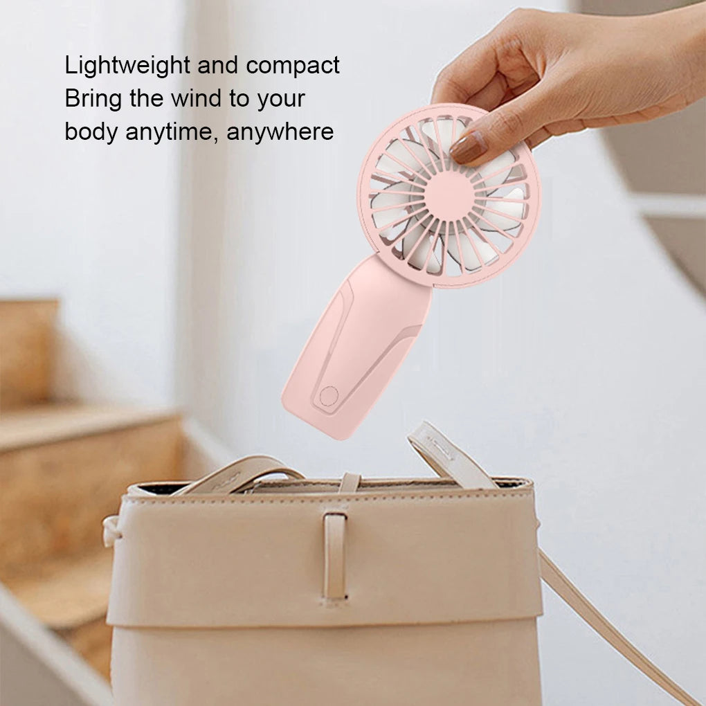 Cute Portable USB Rechargeable Mini Pocket Fan