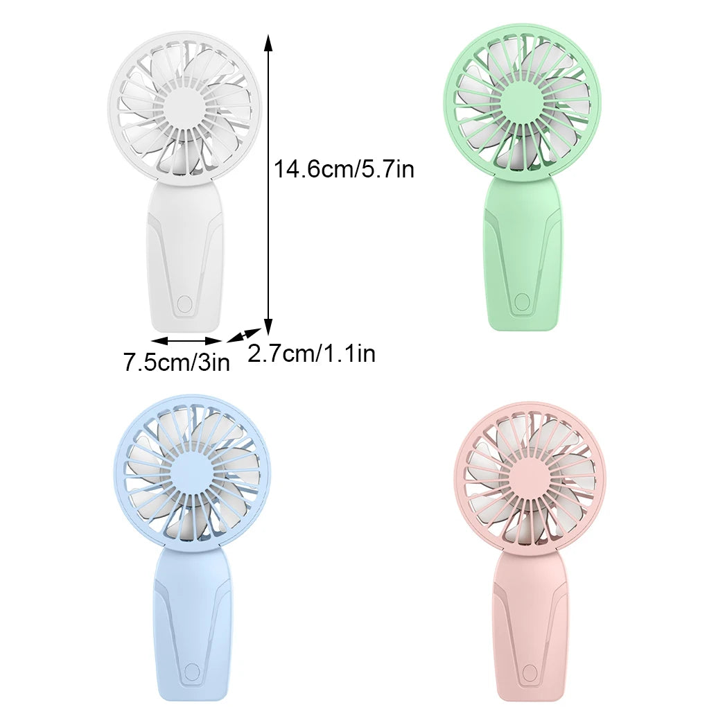 Cute Portable USB Rechargeable Mini Pocket Fan