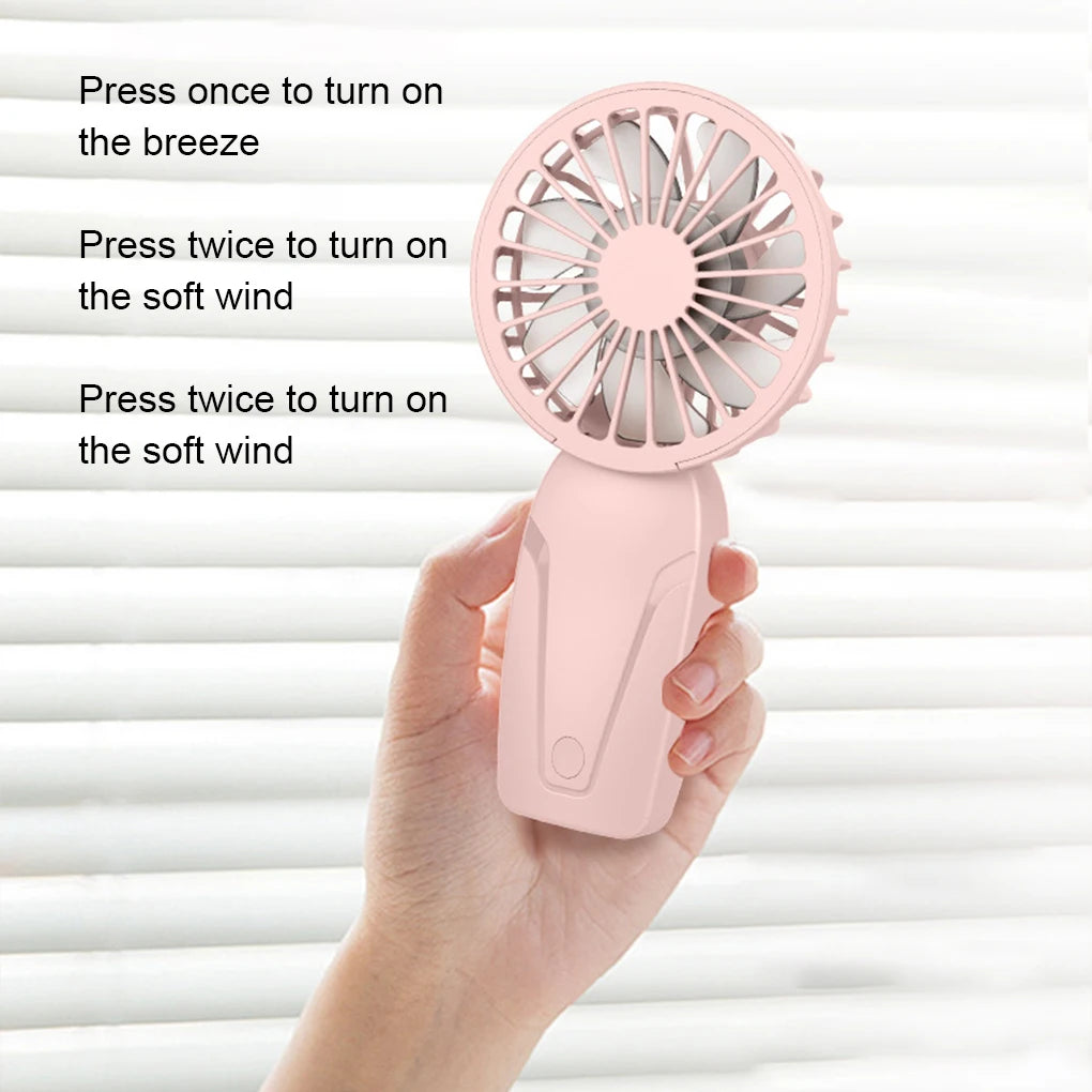 Cute Portable USB Rechargeable Mini Pocket Fan